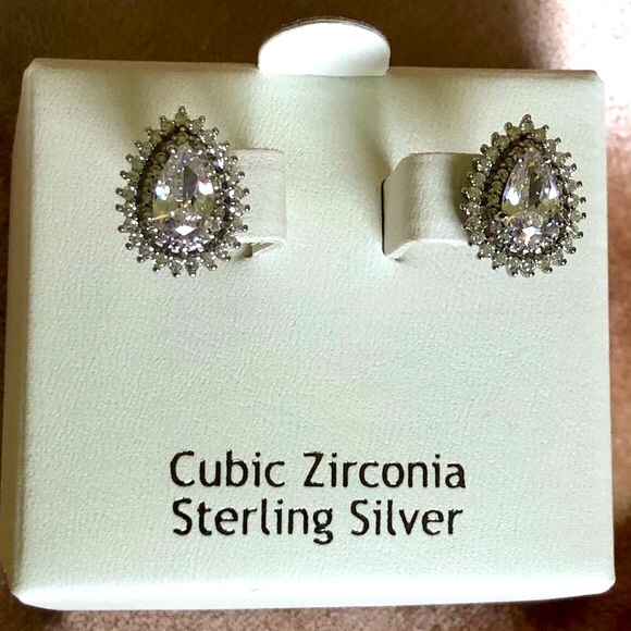 Nanette Lepore Jewelry - Cubic Zirconia Sterling Silver Earrings